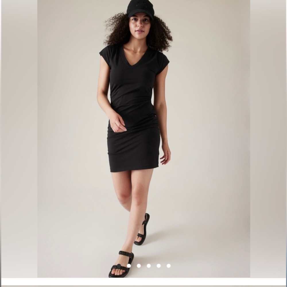 NWT Athleta Petite Effortless Tee Dress Sz LP